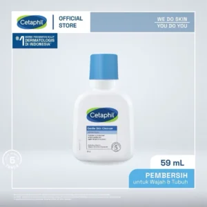 cetaphil gentle skin cleanser 59ml dengan niacinamide, glycerin dan panthenol sabun pembersih muka untuk segala jenis kulit