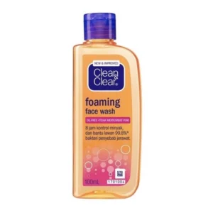 clean and clear foaming face wash 100 ml