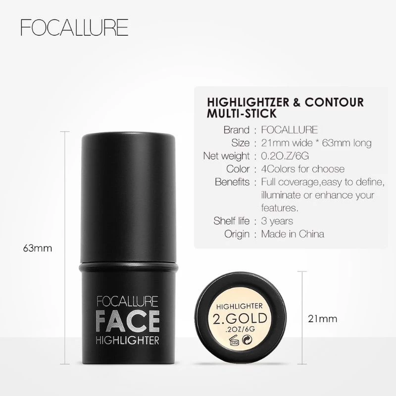 focallure highlighter & contour stick kosmetik wajah focallure highlighter & contour stick kosmetik wajah