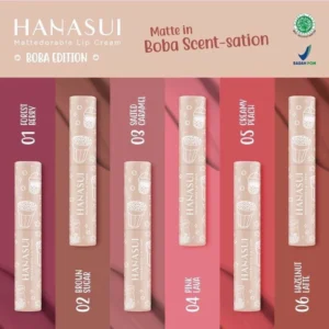 cod original hanasui lip cream boba edition